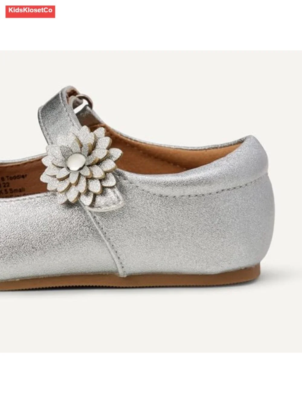 Toddler Girls Mary Jane Flats with Faux Patent Leather